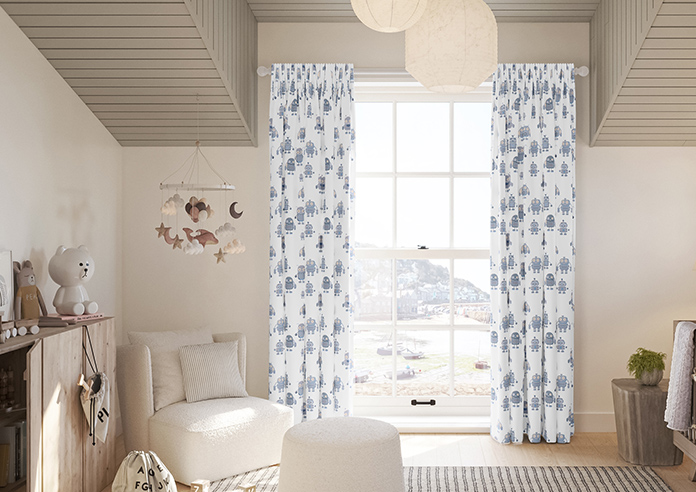 Robo Town, Cyborg Grey - Made to Measure Curtains - Image 3